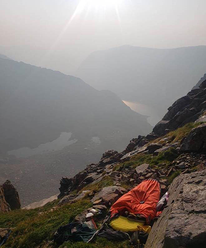 Cliffside bivy